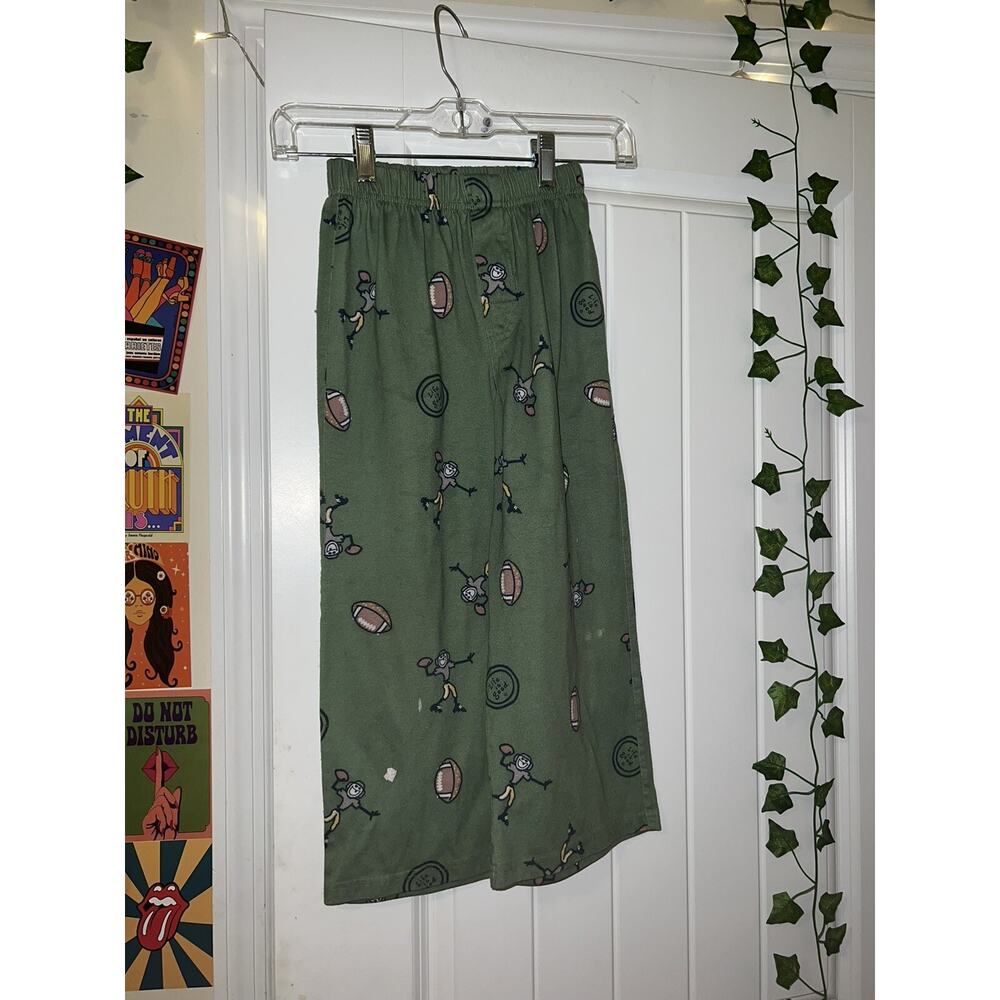 Life is good boys football themed pajama pants youth size comfy small (5-6)